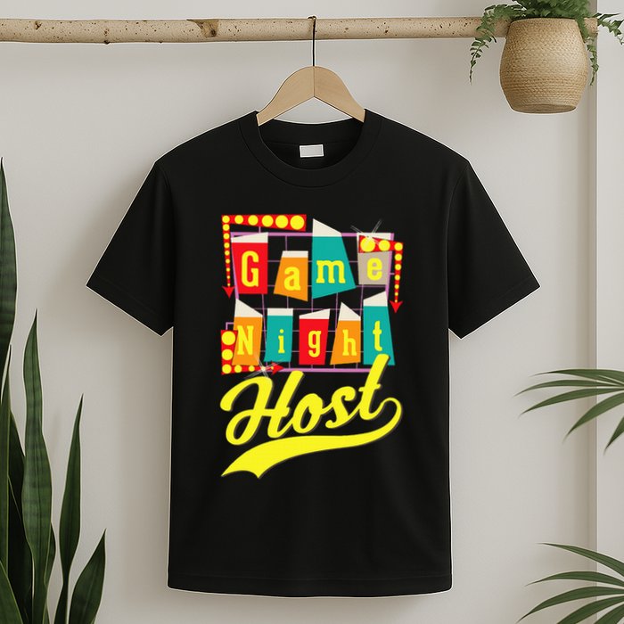 Game Night Host Family Board Game Trivia Night T-Shirt