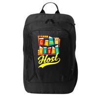 Game Night Host Family Board Game Trivia Night City Backpack
