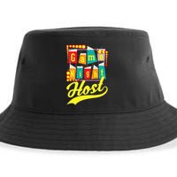 Game Night Host Family Board Game Trivia Night Sustainable Bucket Hat