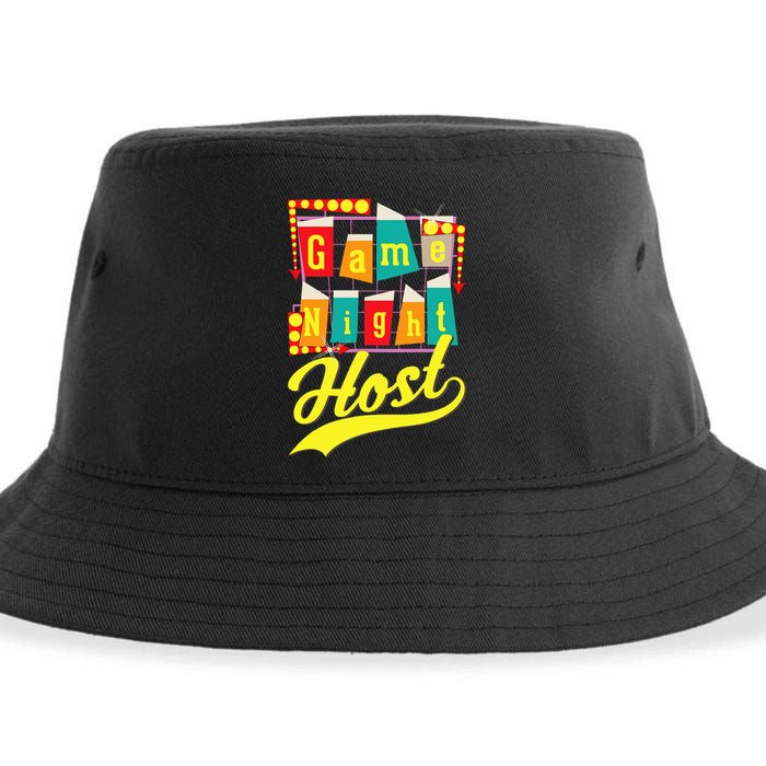 Game Night Host Family Board Game Trivia Night Sustainable Bucket Hat
