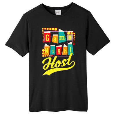 Game Night Host Family Board Game Trivia Night Tall Fusion ChromaSoft Performance T-Shirt