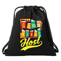 Game Night Host Family Board Game Trivia Night Drawstring Bag