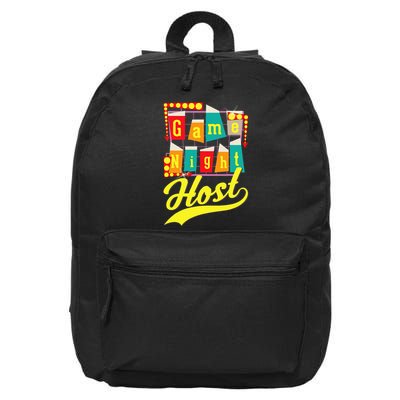 Game Night Host Family Board Game Trivia Night 16 in Basic Backpack