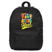 Game Night Host Family Board Game Trivia Night 16 in Basic Backpack