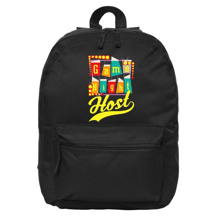 Game Night Host Family Board Game Trivia Night 16 in Basic Backpack