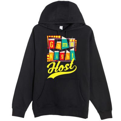 Game Night Host Family Board Game Trivia Night Premium Pullover Hoodie