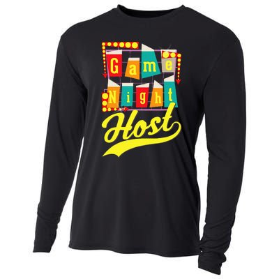 Game Night Host Family Board Game Trivia Night Cooling Performance Long Sleeve Crew