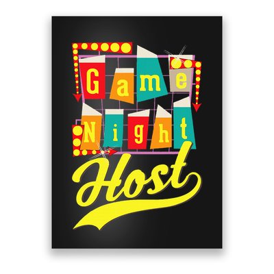 Game Night Host Family Board Game Trivia Night Poster