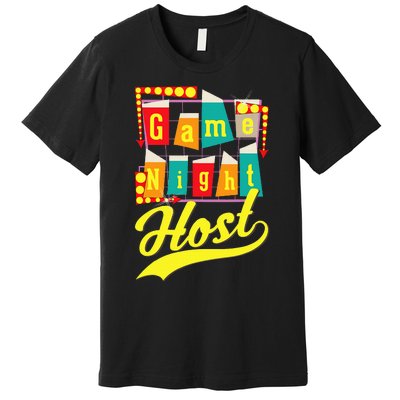 Game Night Host Family Board Game Trivia Night Premium T-Shirt