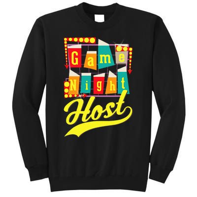 Game Night Host Family Board Game Trivia Night Tall Sweatshirt