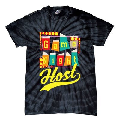 Game Night Host Family Board Game Trivia Night Tie-Dye T-Shirt