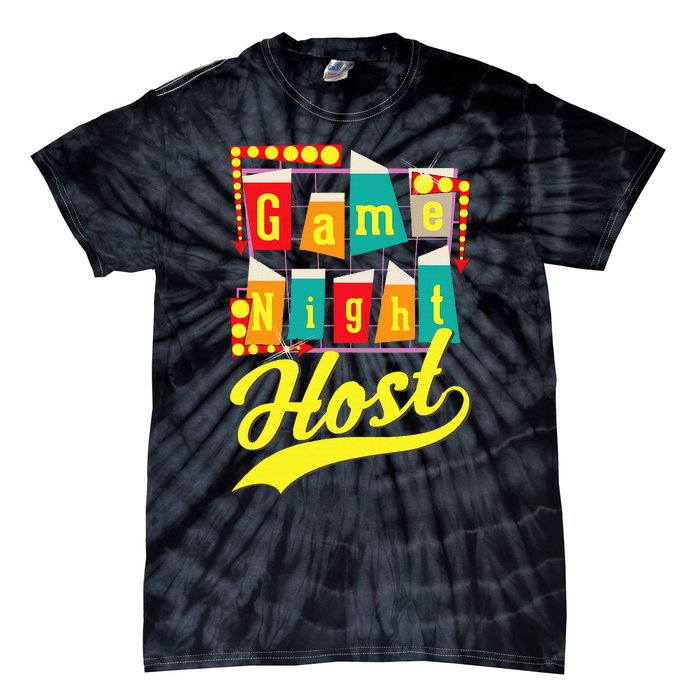 Game Night Host Family Board Game Trivia Night Tie-Dye T-Shirt