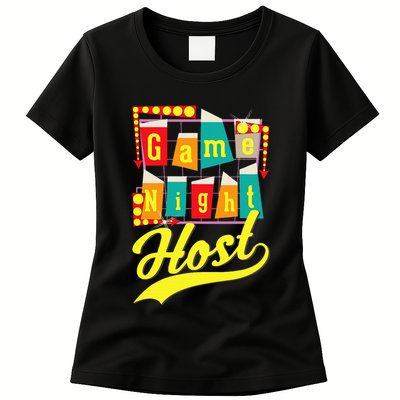 Game Night Host Family Board Game Trivia Night Womens T-Shirt