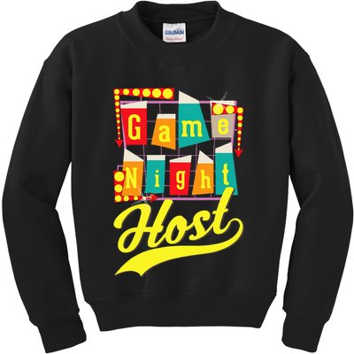 Game Night Host Family Board Game Trivia Night Kids Sweatshirt