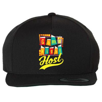 Game Night Host Family Board Game Trivia Night Wool Snapback Cap