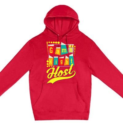 Game Night Host Family Board Game Trivia Night Premium Pullover Hoodie