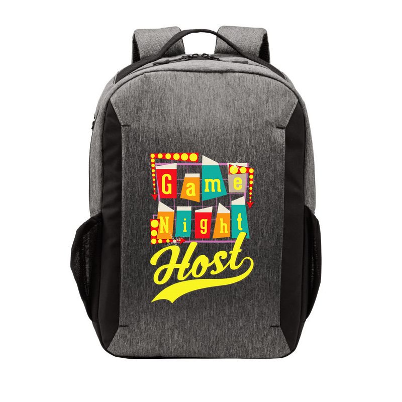 Game Night Host Family Board Game Trivia Night Vector Backpack