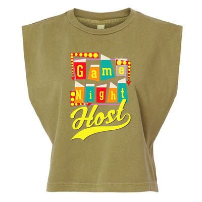Game Night Host Family Board Game Trivia Night Garment-Dyed Women's Muscle Tee