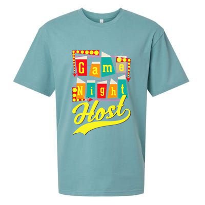 Game Night Host Family Board Game Trivia Night Sueded Cloud Jersey T-Shirt