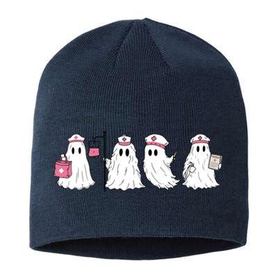 Ghost Nurse Halloween Halloween Nurse Sustainable Beanie