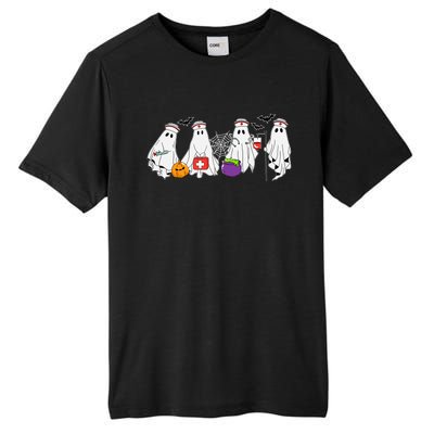 Ghost Nurses Halloween Crew Funny Costume Scrub Top Gift Tall Fusion ChromaSoft Performance T-Shirt