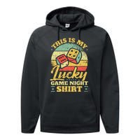 Game Night Host I Lucky Board Game Night Performance Fleece Hoodie