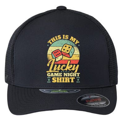 Game Night Host I Lucky Board Game Night Flexfit Unipanel Trucker Cap