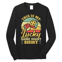 Game Night Host I Lucky Board Game Night Long Sleeve Shirt