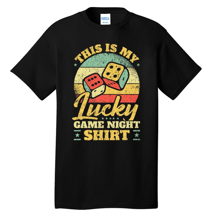 Game Night Host I Lucky Board Game Night Tall T-Shirt