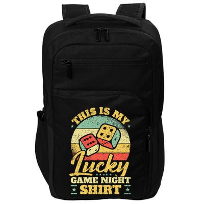 Game Night Host I Lucky Board Game Night Impact Tech Backpack