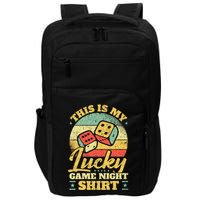 Game Night Host I Lucky Board Game Night Impact Tech Backpack