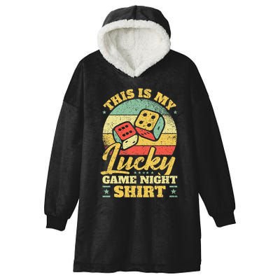 Game Night Host I Lucky Board Game Night Hooded Wearable Blanket
