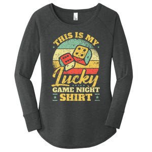 Game Night Host I Lucky Board Game Night Women's Perfect Tri Tunic Long Sleeve Shirt