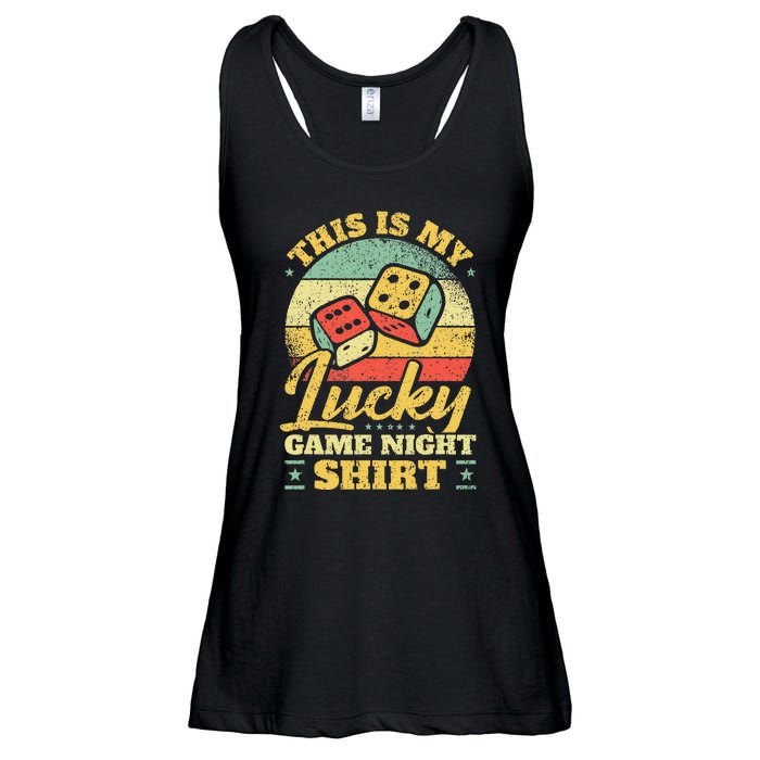 Game Night Host I Lucky Board Game Night Ladies Essential Flowy Tank