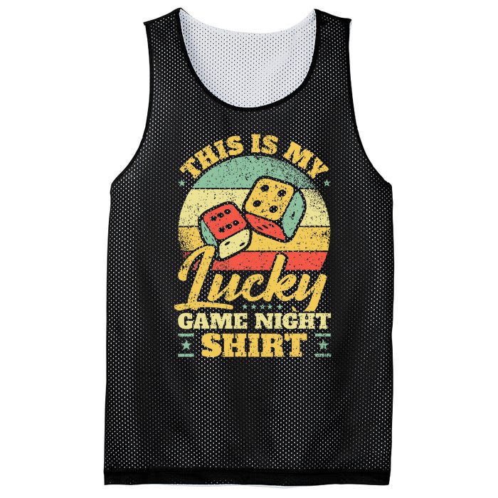 Game Night Host I Lucky Board Game Night Mesh Reversible Basketball Jersey Tank