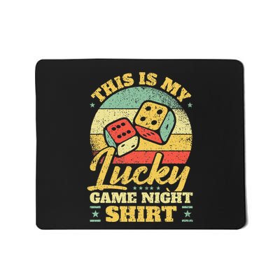 Game Night Host I Lucky Board Game Night Mousepad