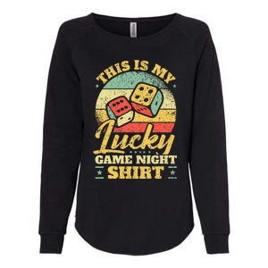 Game Night Host I Lucky Board Game Night Womens California Wash Sweatshirt