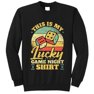 Game Night Host I Lucky Board Game Night Tall Sweatshirt