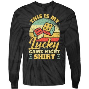 Game Night Host I Lucky Board Game Night Tie-Dye Long Sleeve Shirt