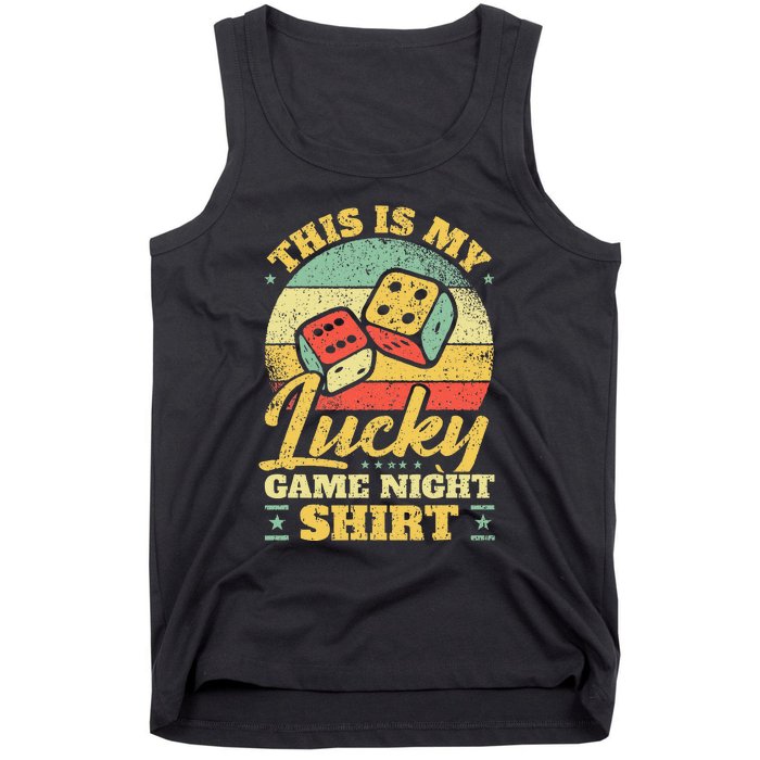 Game Night Host I Lucky Board Game Night Tank Top