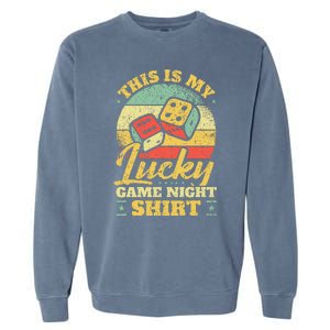 Game Night Host I Lucky Board Game Night Garment-Dyed Sweatshirt