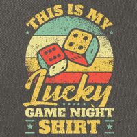 Game Night Host I Lucky Board Game Night Cotton Canvas Backpack