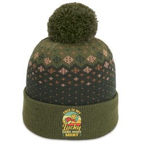 Game Night Host I Lucky Board Game Night The Baniff Cuffed Pom Beanie