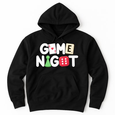 Game Night Host Board Games Trivia Night Team Women Men Hoodie