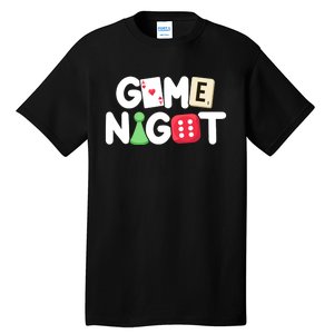 Game Night Host Board Games Trivia Night Team Women Men Tall T-Shirt