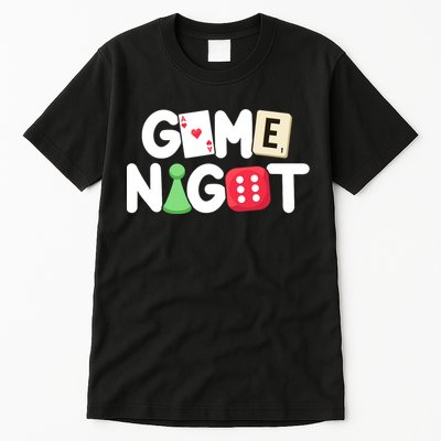 Game Night Host Board Games Trivia Night Team Women Men Tall T-Shirt