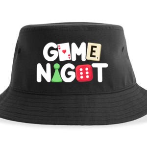 Game Night Host Board Games Trivia Night Team Women Men Sustainable Bucket Hat