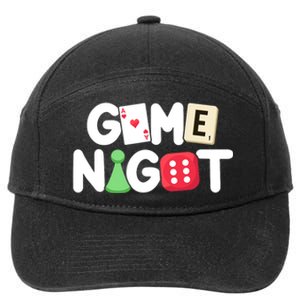 Game Night Host Board Games Trivia Night Team Women Men 7-Panel Snapback Hat