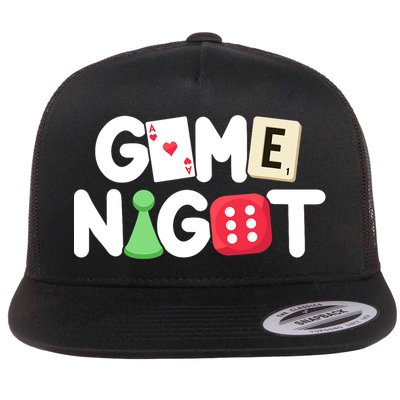 Game Night Host Board Games Trivia Night Team Women Men Flatbill Hat