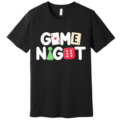 Game Night Host Board Games Trivia Night Team Women Men Premium T-Shirt